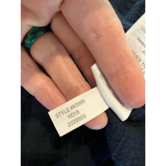 J.Crew Mini Dress Size XXS Navy Tiered Pullover Cotton - Picture 6 of 8